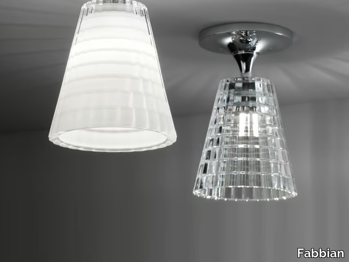 FLOW - Crystal ceiling lamp _ Fabbian