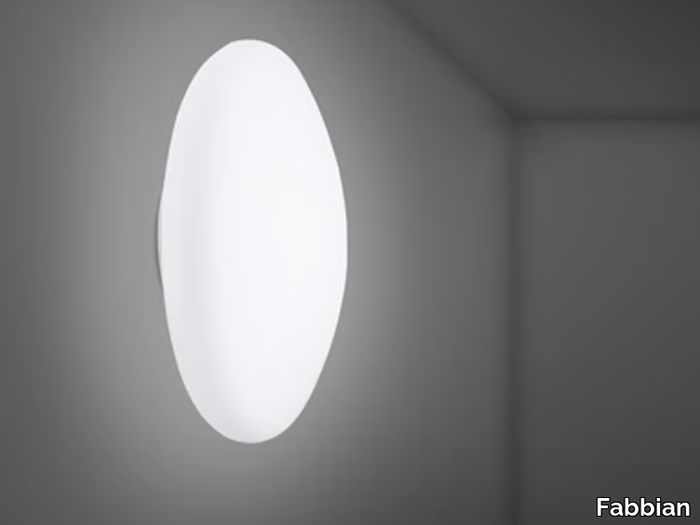 LUMI WHITE - Glass wall lamp / ceiling lamp _ Fabbian