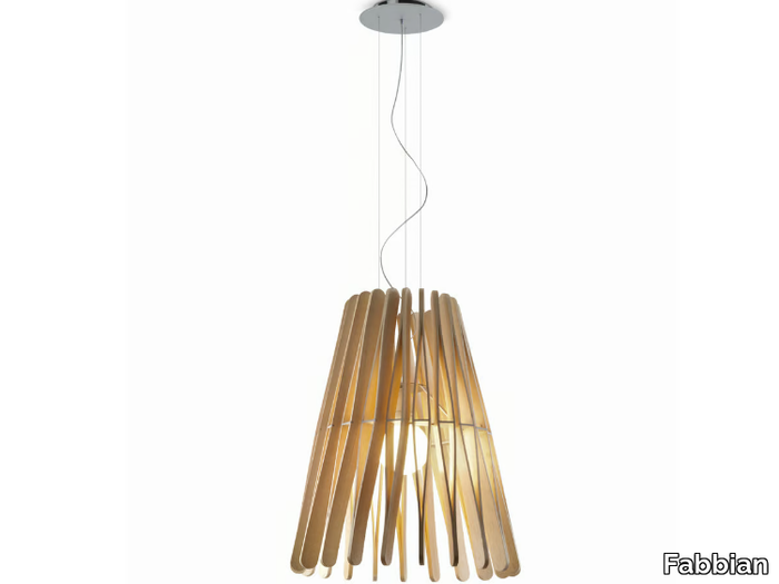 STICK - Wooden pendant lamp _ Fabbian