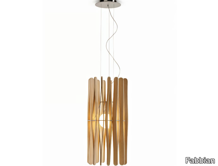 STICK - Wooden pendant lamp _ Fabbian