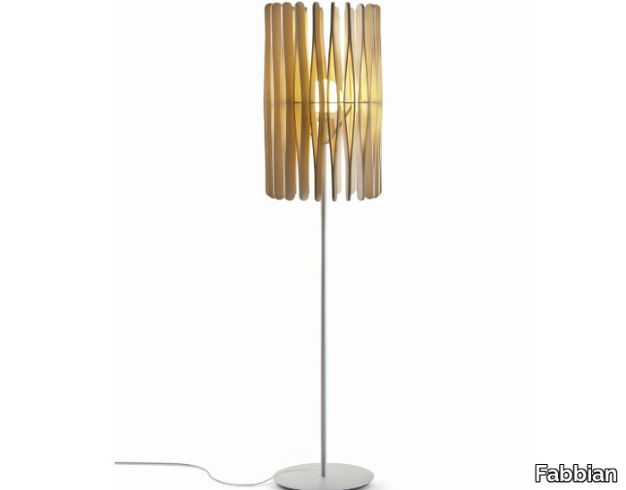 STICK - Wooden floor lamp _ Fabbian