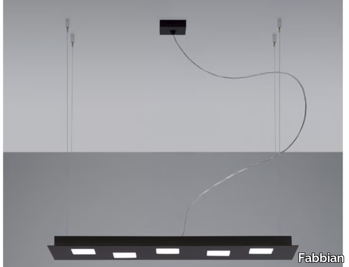 QUARTER - LED aluminium pendant lamp _ Fabbian