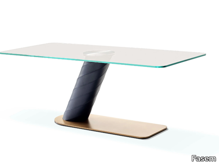 ROLLING - Rectangular crystal writing desk _ Fasem