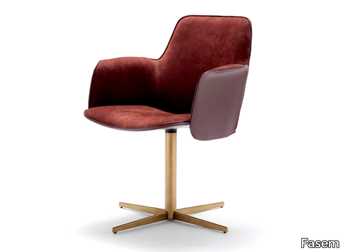 ELECTA - Swivel with 4-spoke base chair _ Fasem