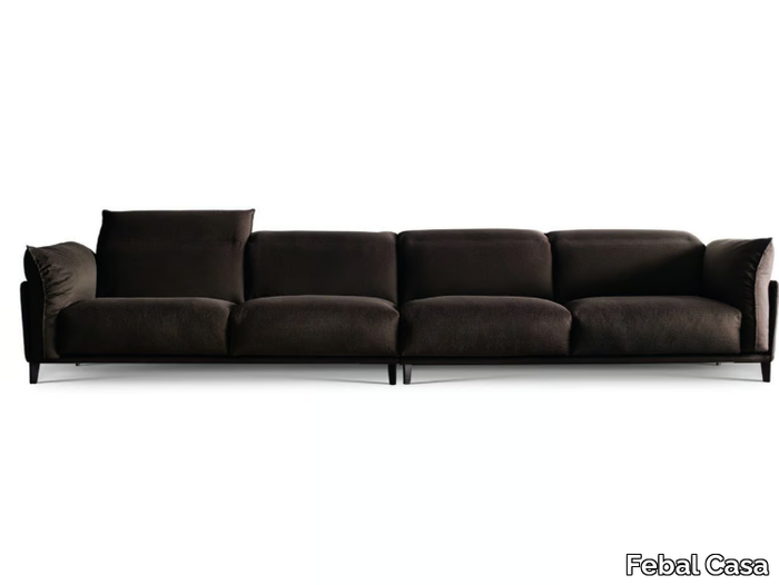 PENSIERO 01 - Fabric sofa with removable cover with headrest _ Febal Casa