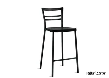 ERWIN - Stool with footrest with back _ Febal Casa