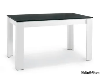NEBRASKA - Extending rectangular melamine-faced chipboard table _ Febal Casa