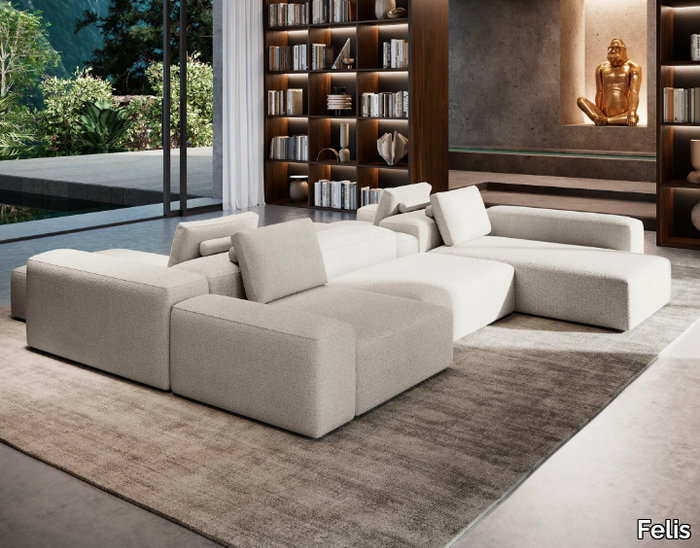 REVERSO - Sectional fabric sofa _ Felis