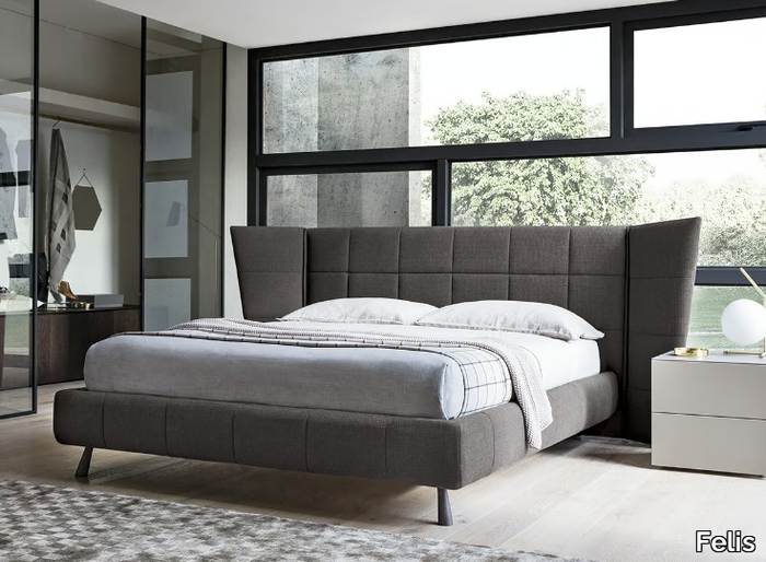 GABER - Fabric storage bed with upholstered headboard _ Felis