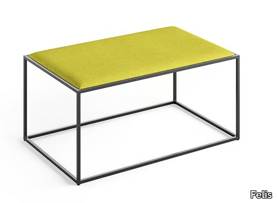 NEMESI - Rectangular metal pouf _ Felis