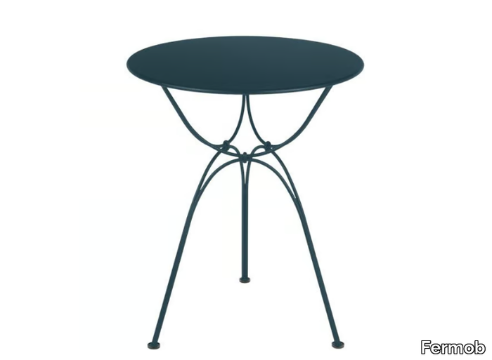 AIRLOOP - Round steel garden table _ Fermob