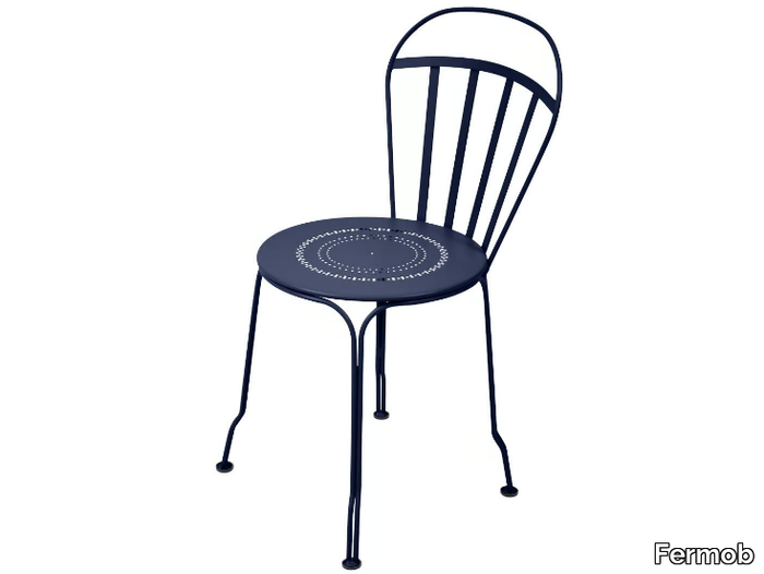 LOUVRE - Stackable steel garden chair _ Fermob