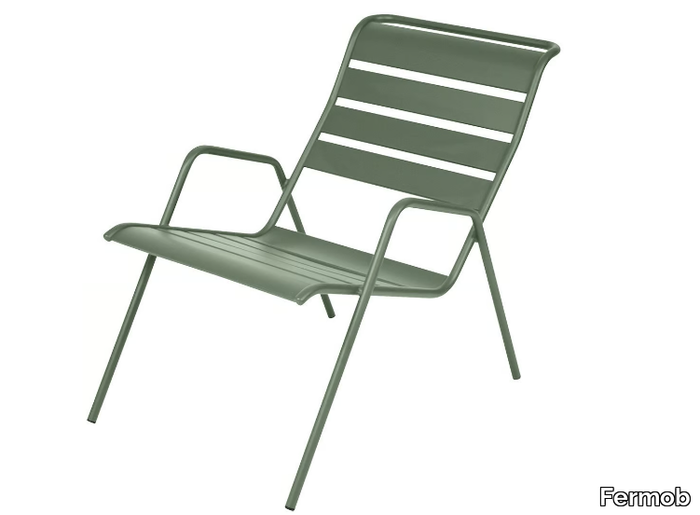 MONCEAU - Stackable steel garden armchair _ Fermob