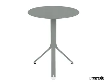 REST'O - Round metal garden table _ Fermob