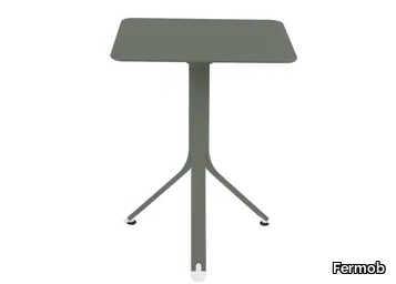 REST'O - Square metal garden table _ Fermob