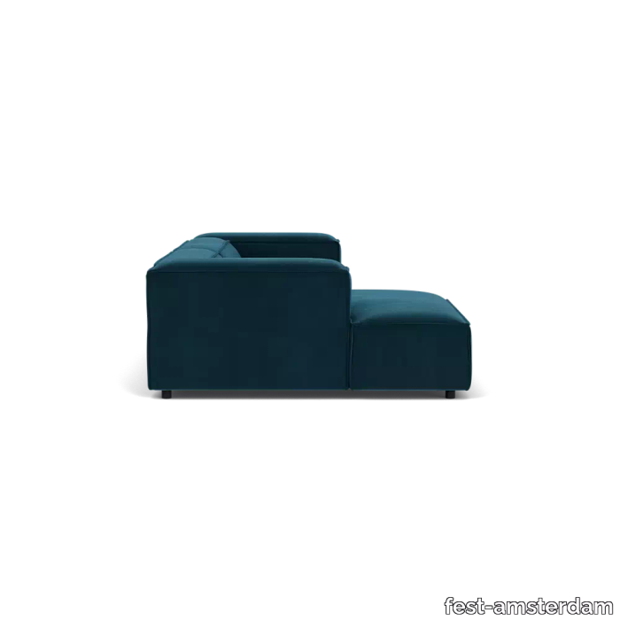 Dunbar Corner Sofa Divan - left - Royal Petrol - 56