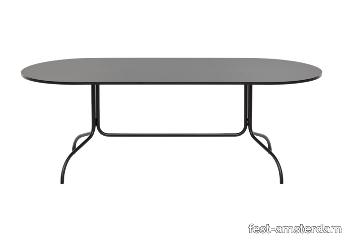 Friday Dining table - Oval - Black