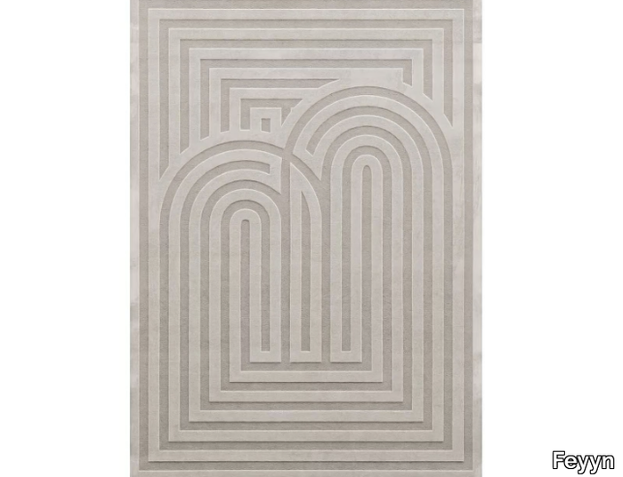 CLASSIC BEIGE - Rectangular handmade rug _ Feyyn