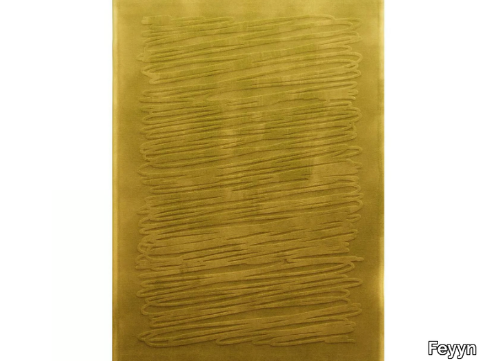 SCRIBBLE PAINT - Rectangular handmade rug _ Feyyn