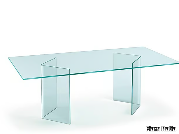 CORNER - Glass table _ Fiam Italia