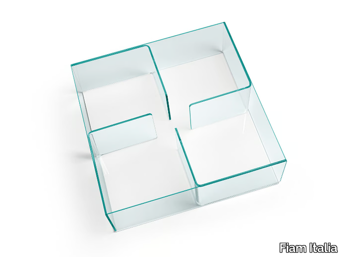 QUADRA - Glass coffee table _ Fiam Italia