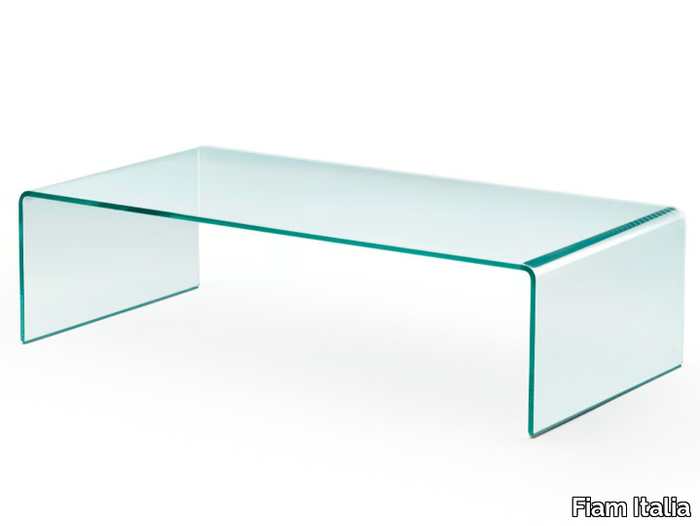 RIALTO - Rectangular glass coffee table _ Fiam Italia