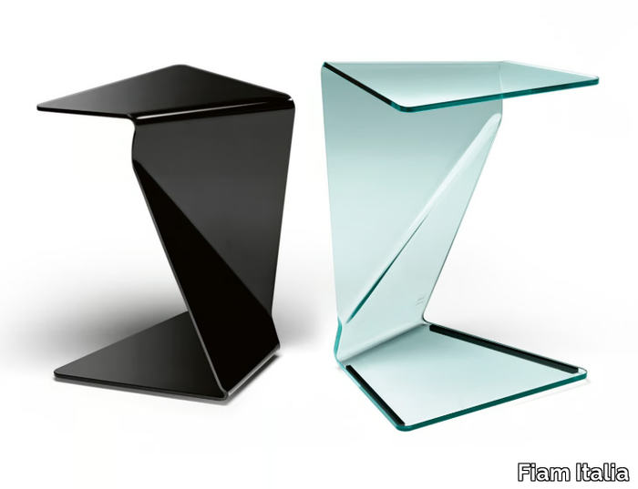 SIGMY - Glass or metal side table _ Fiam Italia