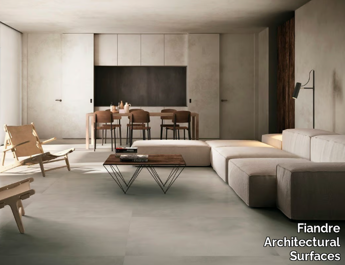 CINDER RESIN - Porcelain stoneware wall/floor tiles with concrete effect _ Fiandre Architectural Surfaces