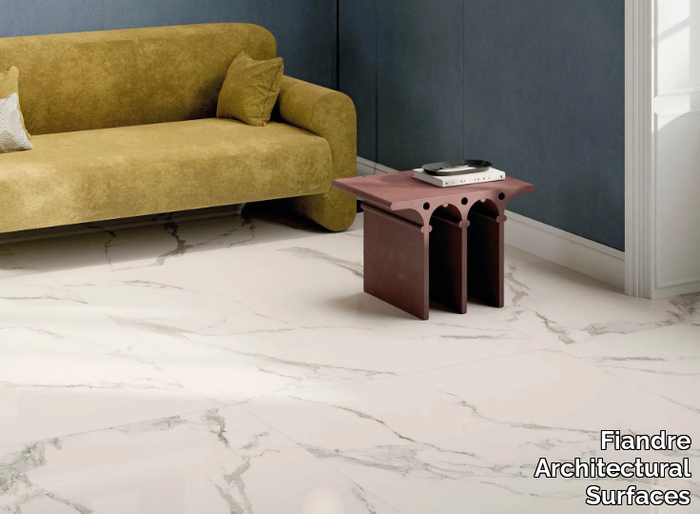 CALACATTA BELLISSIMO - Porcelain stoneware wall/floor tiles with marble effect _ Fiandre Architectural Surfaces