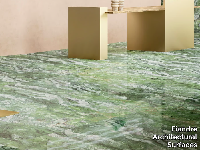 IRISH GREEN - Porcelain stoneware wall/floor tiles with marble effect _ Fiandre Architectural Surfaces