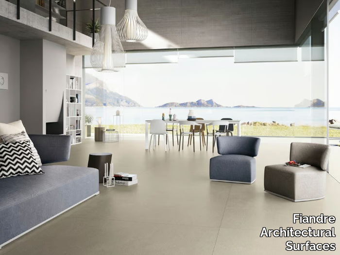 VENUS MAXIMUM - Porcelain stoneware wall/floor tiles with concrete effect _ Fiandre Architectural Surfaces