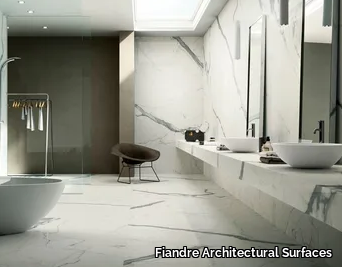 CALACATTA STATUARIO - Porcelain stoneware wall/floor tiles with marble effect _ Fiandre Architectural Surfaces