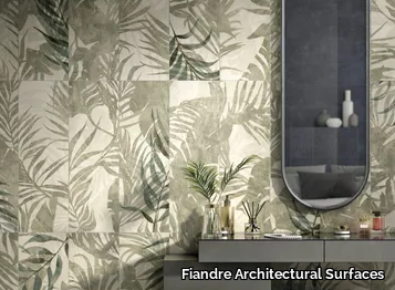 URBAN JUNGLE DECORO ACTIVE - Antibacterial porcelain stoneware wall tiles with stone effect _ Fiandre Architectural Surfaces