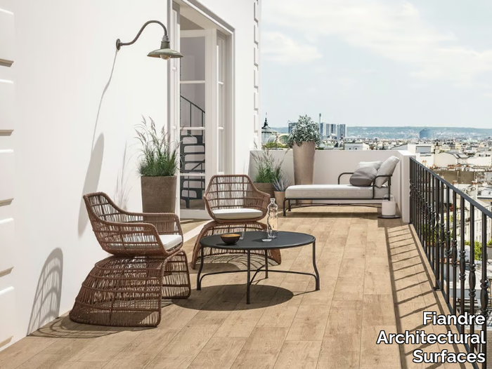 MIEL - Indoor/outdoor porcelain stoneware wall/floor tiles with wood effect _ Fiandre Architectural Surfaces