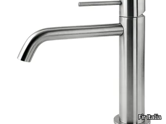 CLEOSTEEL 48 - 4811800 - Countertop single handle stainless steel washbasin mixer without waste _ Fir Italia