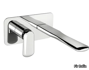 DYNAMICA 88 - 8810208 - Wall-mounted single handle washbasin mixer with plate _ Fir Italia