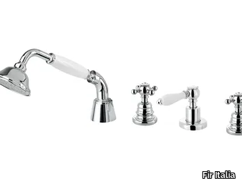 MELROSE 20 - 2047422 - 4 hole bathtub set with hand shower _ Fir Italia