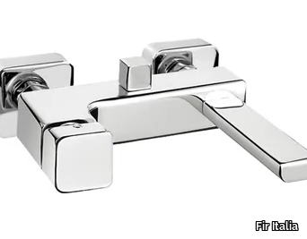 DAILY CUBE 45 - 4534000 - Wall-mounted brass bathtub mixer with diverter _ Fir Italia