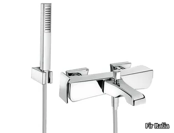 DÉCO 87 - 8734017 - Wall-mounted brass bathtub mixer with hand shower _ Fir Italia