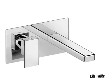 KELIO 63 - 6310108 - Wall-mounted brass washbasin mixer with plate _ Fir Italia