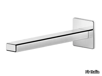 KELIO 63 - 6344214 - Wall-mounted brass spout with plate _ Fir Italia