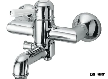 MELROSE 71 - 7133122 - Wall-mounted brass bathtub mixer with diverter _ Fir Italia