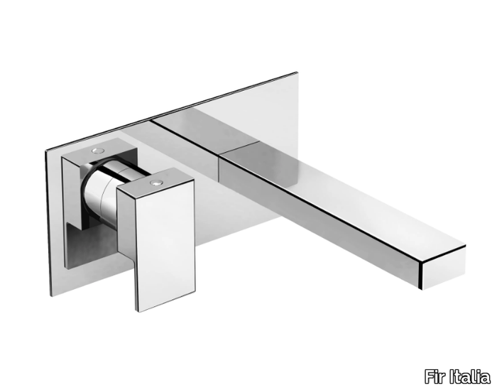 PLAYONE 90 - 9010118 - Wall-mounted single handle brass washbasin mixer _ Fir Italia