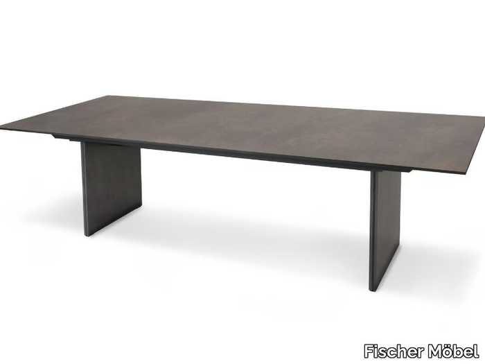 DOPPIO - Rectangular ceramic dining table _ Fischer Möbel