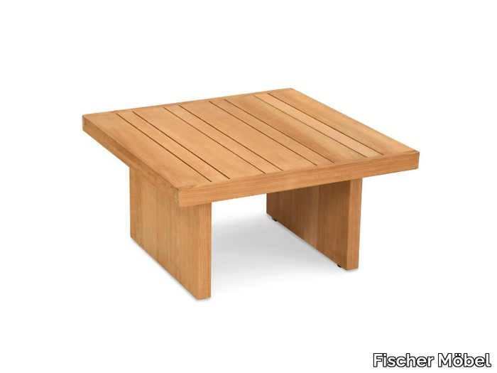 BOLERO - Square teak coffee table _ Fischer Möbel