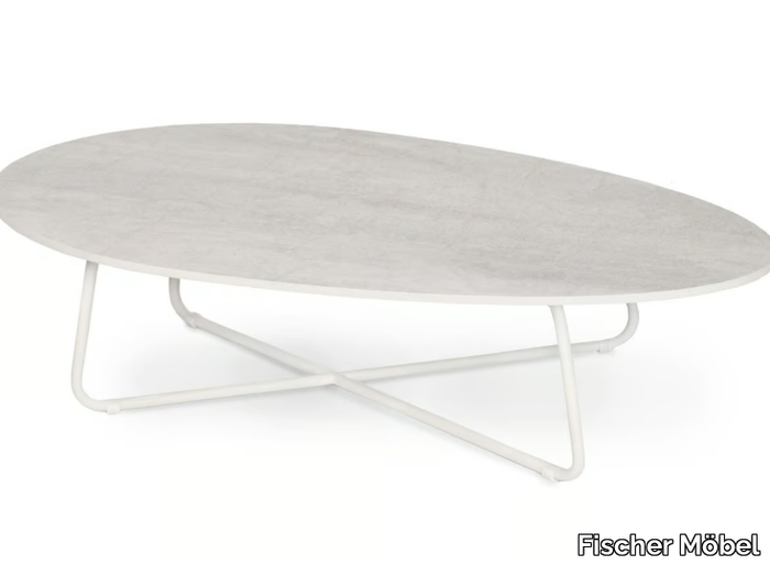 DROP - Low fm-ceramtop and aluminium coffee table _ Fischer Möbel