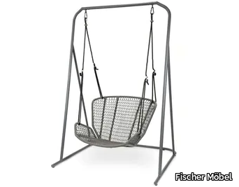 WING LIGHT - Stainless steel garden swing seat _ Fischer Möbel