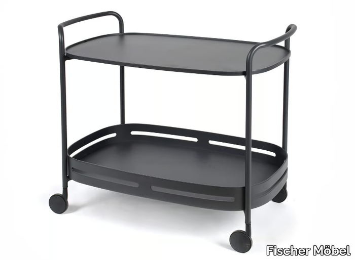 RIVA LARGE - Aluminium drinks trolley _ Fischer Möbel