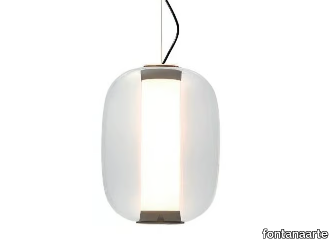 MERIDIANO - LED glass pendant lamp _ FontanaArte