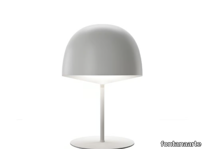 CHESHIRE - Polycarbonate and metal table lamp _ FontanaArte